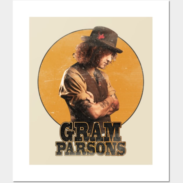 gram parsons /// retro Wall Art by Lula Popart